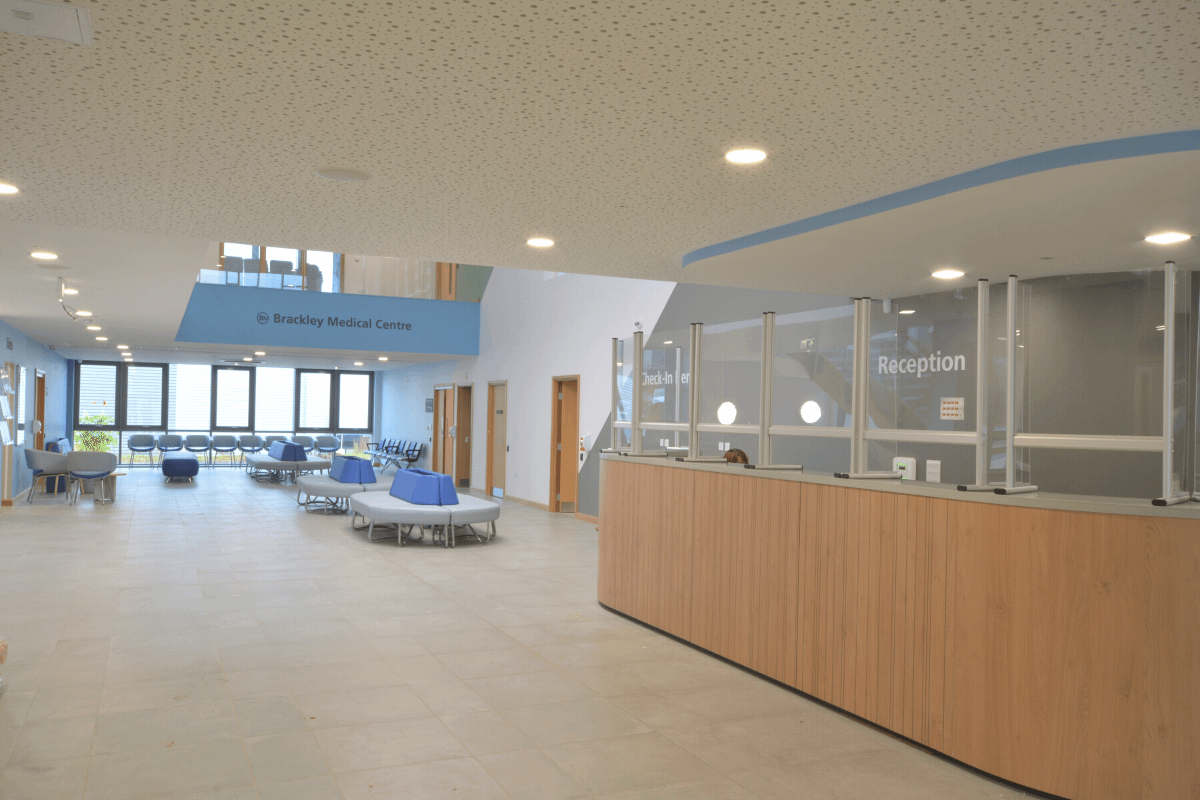 Brackley Medical Centre reception
